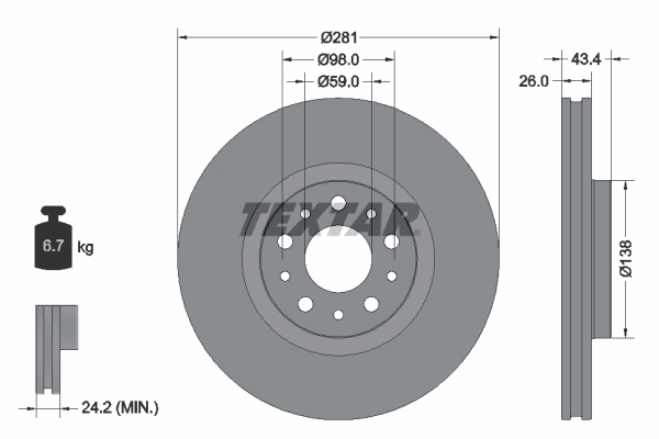 Brake Disc PRO 92304803