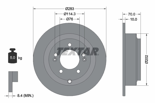 Brake Disc PRO 92244403