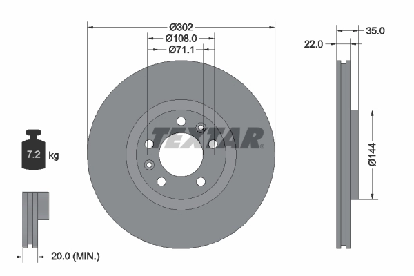Brake Disc PRO 92197103