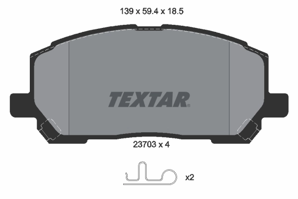 Brake Pad Set, disc brake 2370301