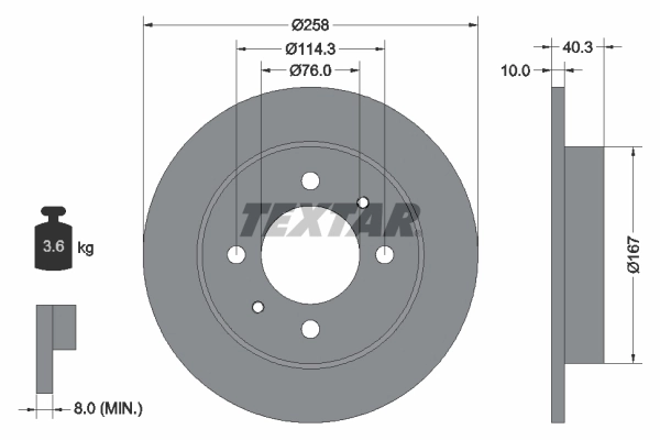 Brake Disc PRO 92117103