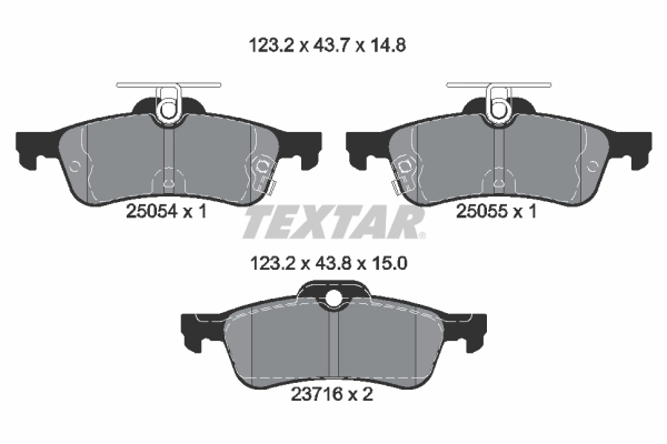 Brake Pad Set, disc brake Q+ 2505401