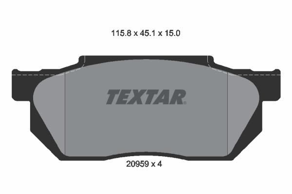 Brake Pad Set, disc brake 2095901
