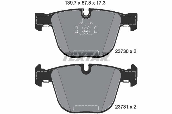 Brake Pad Set, disc brake Q+ 2373001