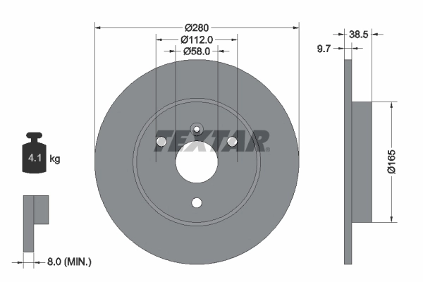 Brake Disc PRO 92155503