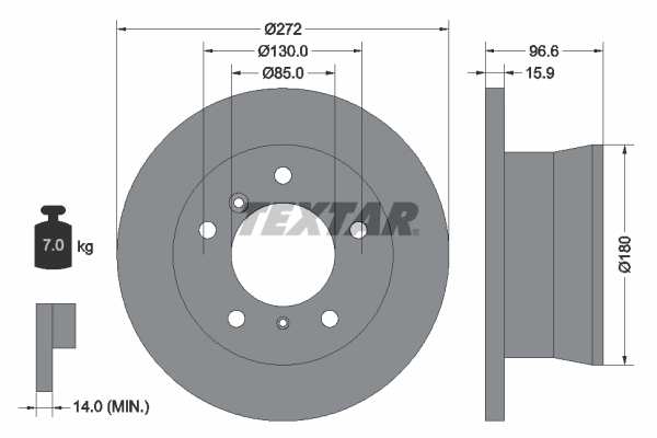 Brake Disc PRO 92137603