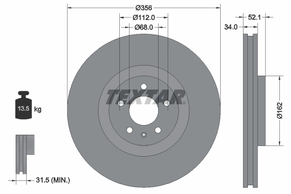 Brake Disc PRO+ 92238205