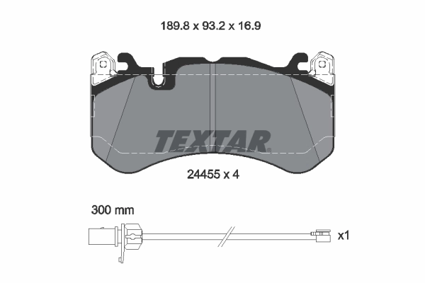 Brake Pad Set, disc brake 2445501