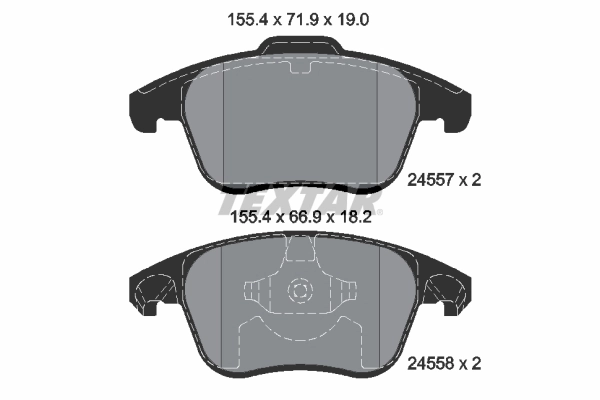 Brake Pad Set, disc brake Q+ 2455701
