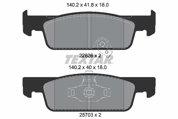 Brake Pad Set, disc brake Q+ 2262601