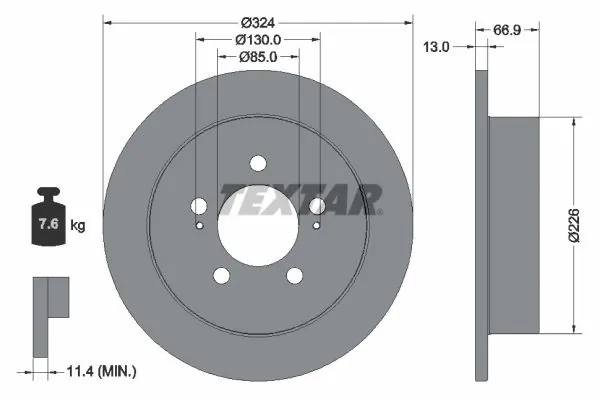 Brake Disc PRO 92347403