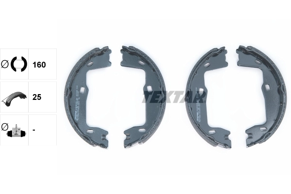 Brake Shoe Set, parking brake 91018400