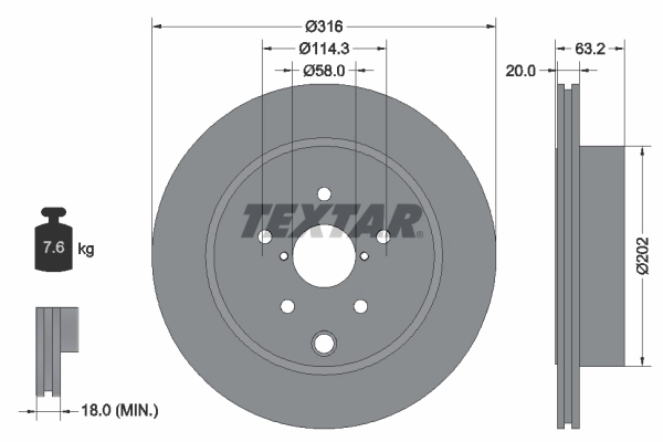 Brake Disc PRO 92243703