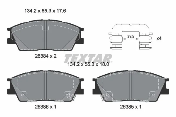 Brake Pad Set, disc brake Q+ 2638401