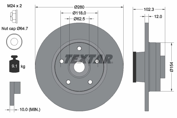Brake Disc PRO 92153703