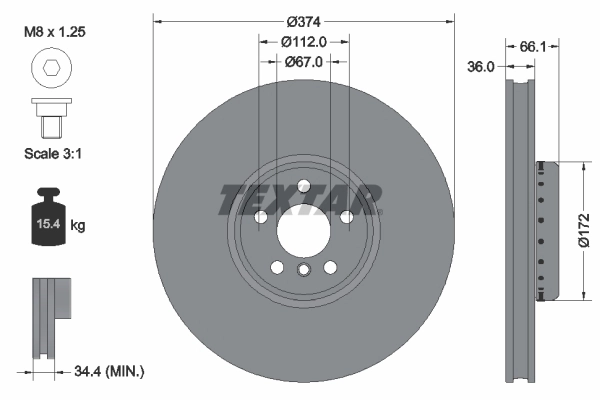Brake Disc PRO+ 92290225