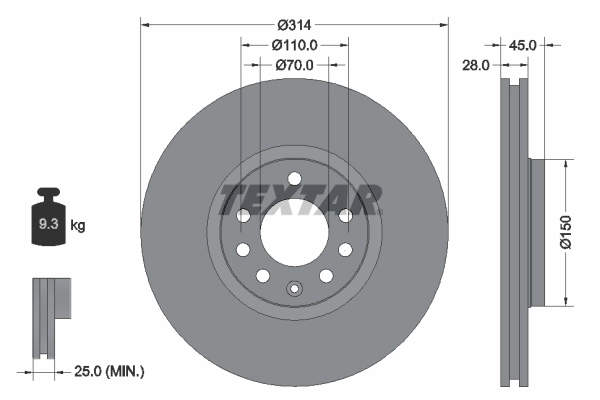 Brake Disc PRO 92118803