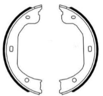 Brake Shoe Set, parking brake 91087000