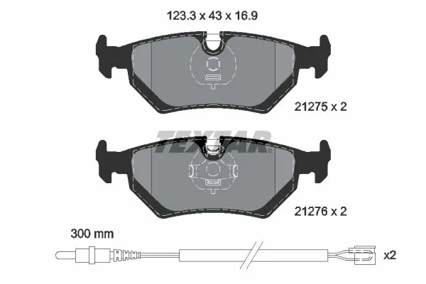 Brake Pad Set, disc brake Q+ 2127501