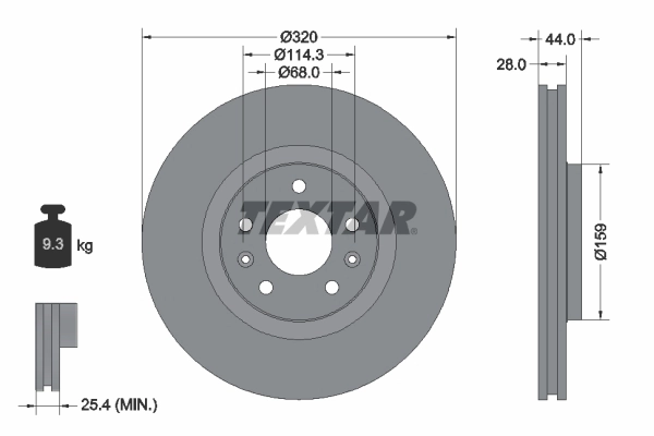 Brake Disc PRO 92195403