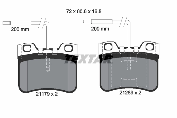 Brake Pad Set, disc brake 2117902