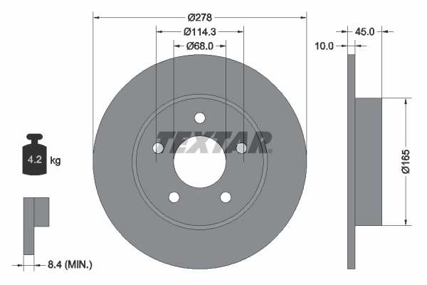 Brake Disc PRO 92125703