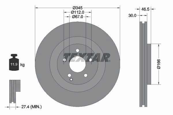 Brake Disc PRO 92123603