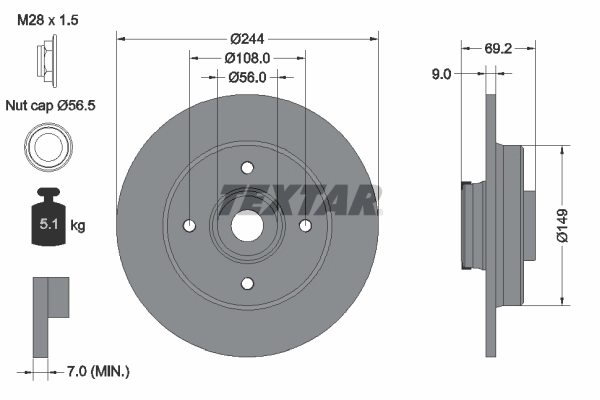 Brake Disc PRO 92305403