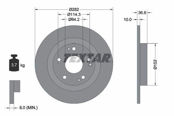 Brake Disc PRO 92301303