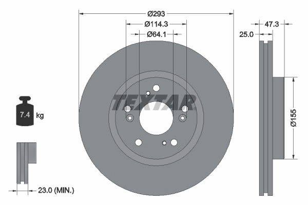 Brake Disc PRO 92257303