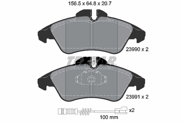 Brake Pad Set, disc brake Q+ 2399002