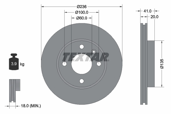 Brake Disc PRO 92278703