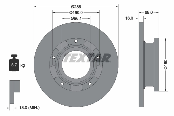 Brake Disc PRO 93260703