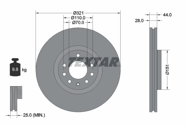 Brake Disc PRO 92149803