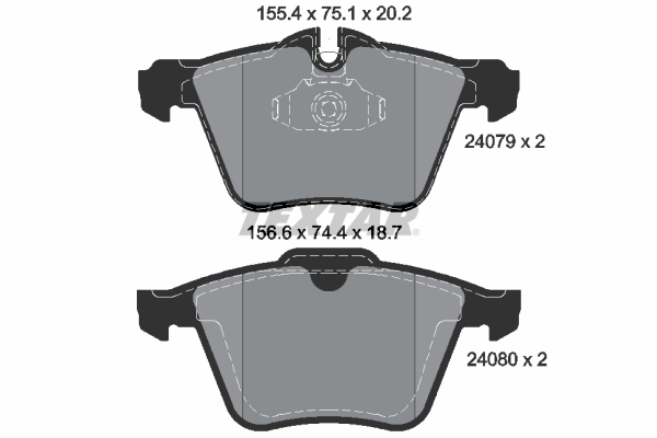 Brake Pad Set, disc brake Q+ 2407903