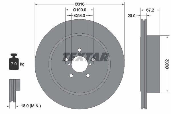 Brake Disc PRO 92173703