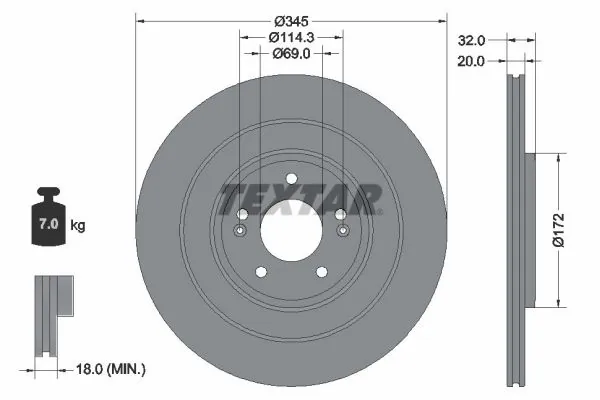 Brake Disc PRO 92349403
