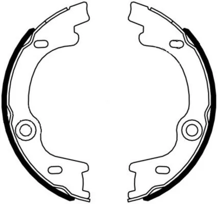 Brake Shoe Set, parking brake 91076400