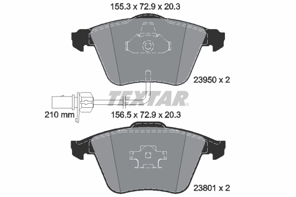 Brake Pad Set, disc brake Q+ 2395001