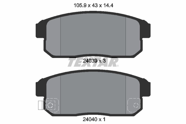 Brake Pad Set, disc brake 2403901