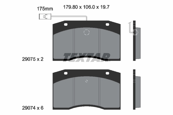 Brake Pad Set, disc brake 2907503