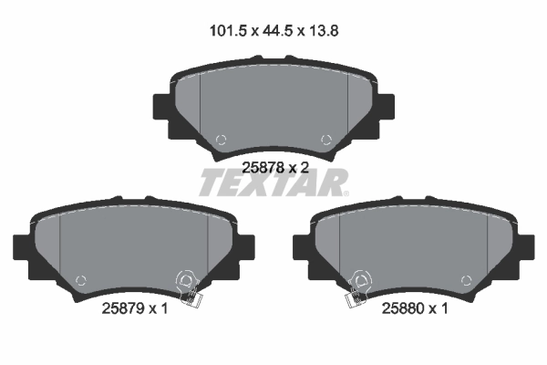 Brake Pad Set, disc brake 2587801