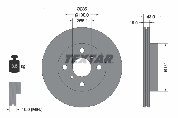 Brake Disc PRO 92103603
