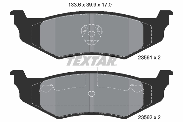 Brake Pad Set, disc brake Q+ 2356102