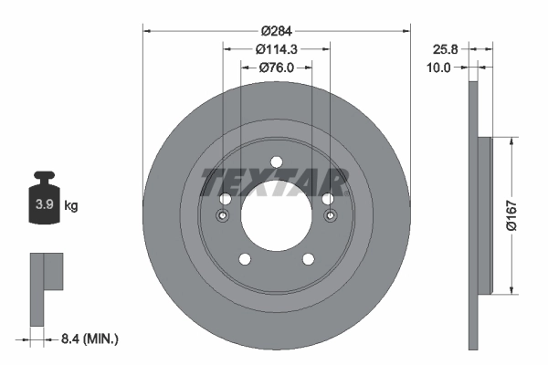 Brake Disc PRO 92252703