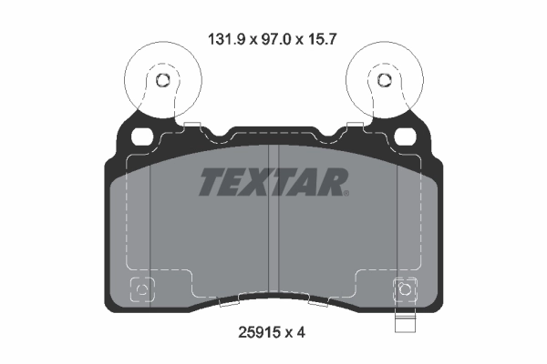 Brake Pad Set, disc brake 2591501