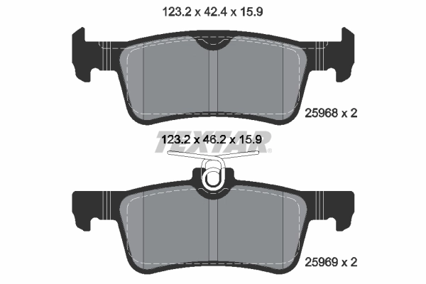 Brake Pad Set, disc brake Q+ 2596801