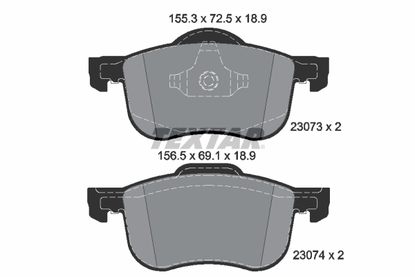 Brake Pad Set, disc brake Q+ 2307303