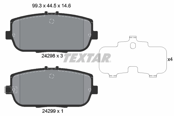 Brake Pad Set, disc brake 2429801