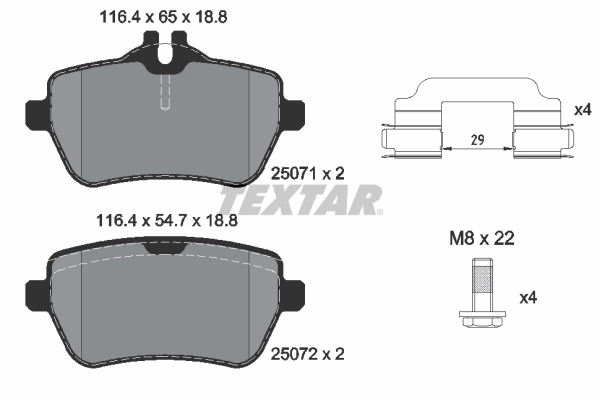 Brake Pad Set, disc brake Q+ 2507103